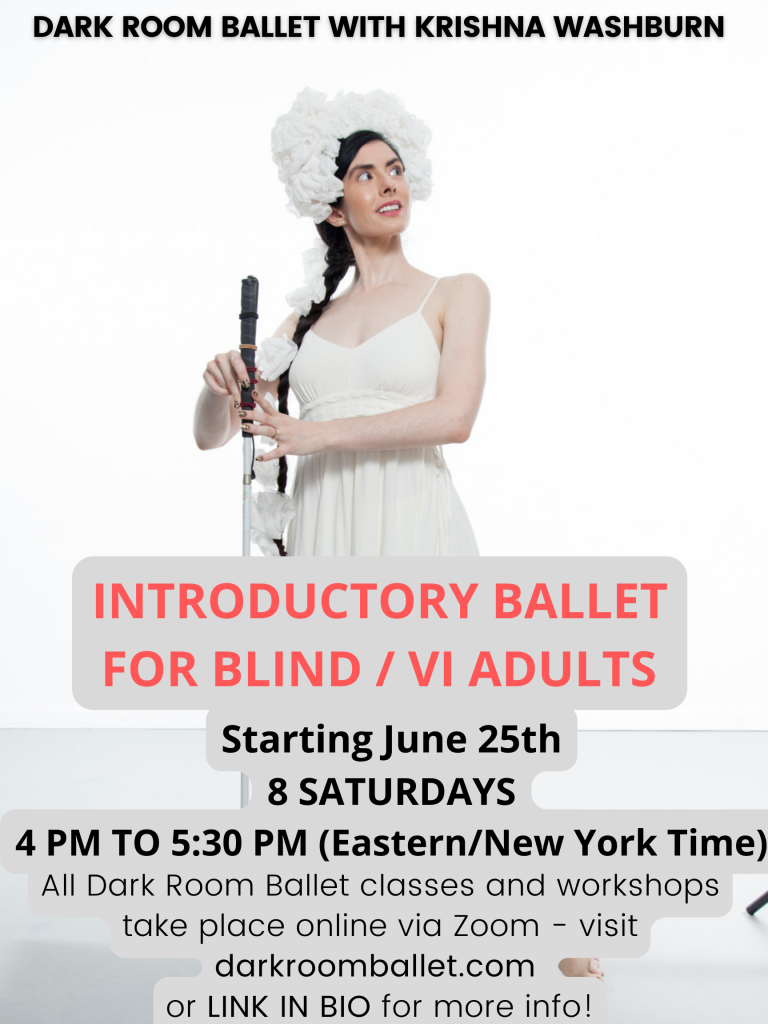 Dark Room Ballet Introductory Classes for Blind and Visually Impaired