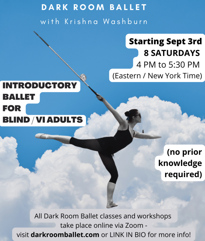 Dark Room Ballet Introductory Classes for Blind and Visually Impaired