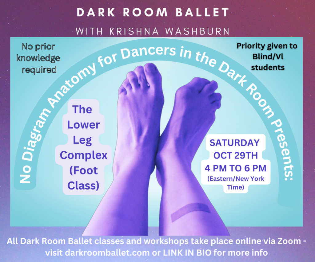 No Diagram Anatomy for Dancers in the Dark Room Presents The