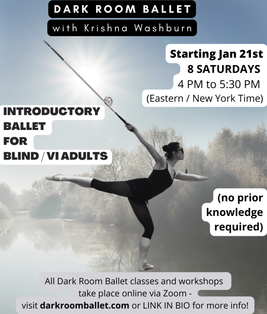 Dark Room Ballet Introductory Classes for Blind and Visually Impaired