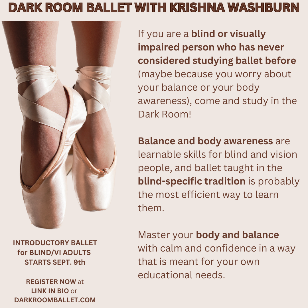 Dark Room Ballet Introductory Classes for Blind and Visually Impaired